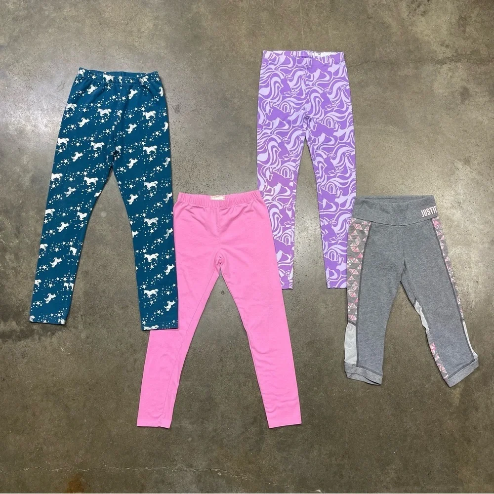 Girls Clothing Lot Justice Wonder Nation Betsy Johnson Leggings Tops